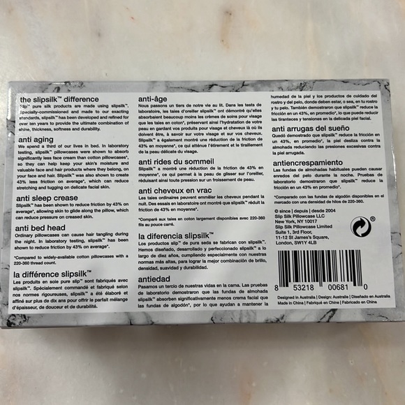 Slip Marble Queen Zippered Pillowcase - Picture 5 of 7